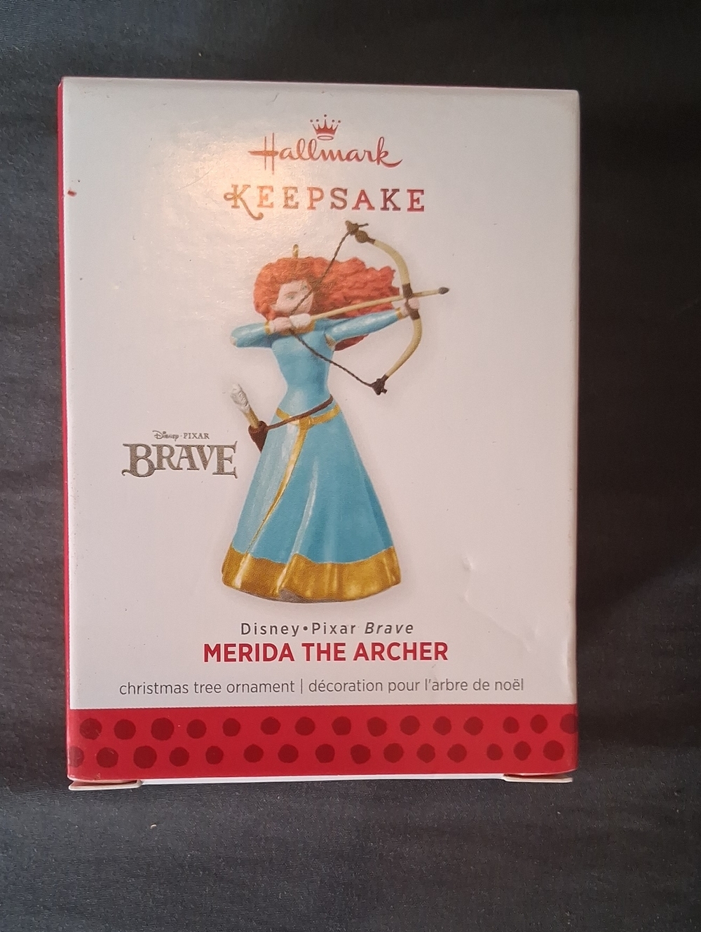 Hallmark Merida Archer Ornament - Blue, Gold & Red